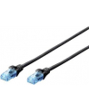 DIGITUS Kabel patch cord UTP, CAT.5E, czarny, 10.0m, - nr 10