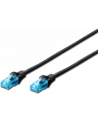 DIGITUS Kabel patch cord UTP, CAT.5E, czarny, 10.0m, - nr 19