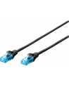 DIGITUS Kabel patch cord UTP, CAT.5E, czarny, 10.0m, - nr 6