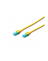 Kabel Digitus patch cord UTP, CAT.5E, żółty, 10m, - nr 10