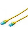 Kabel Digitus patch cord UTP, CAT.5E, żółty, 10m, - nr 14