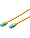 Kabel Digitus patch cord UTP, CAT.5E, żółty, 10m, - nr 4