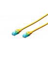 Kabel Digitus patch cord UTP, CAT.5E, żółty, 10m, - nr 8