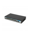 EXTRALINK PERSES 8-port GbE Unmanaged 802.3af/at PoE Switch + 2x SFP Up-Link - nr 12