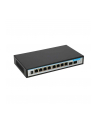 EXTRALINK PERSES 8-port GbE Unmanaged 802.3af/at PoE Switch + 2x SFP Up-Link - nr 1
