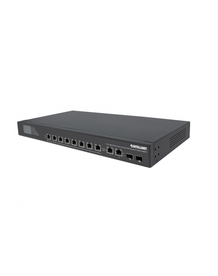 intellinet network solutions Intellinet Switch gigabit Ultra PoE ENDSPAN LCD 8xRJ45 2xRJ45+2xSFP uplink główny