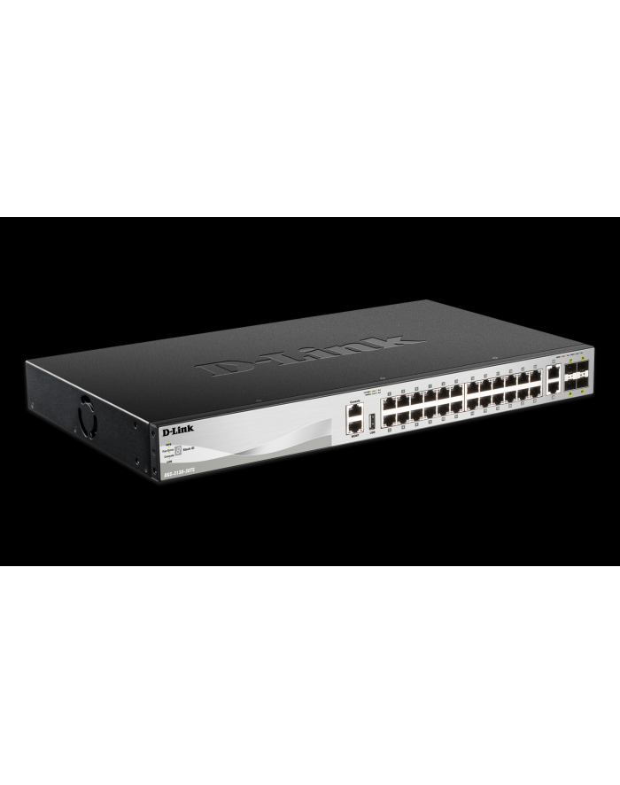 D-Link xStack 24X1000BASE-T, 2X10GBASE-T, 4XSFP+ Layer 3 Stackable  Switch główny