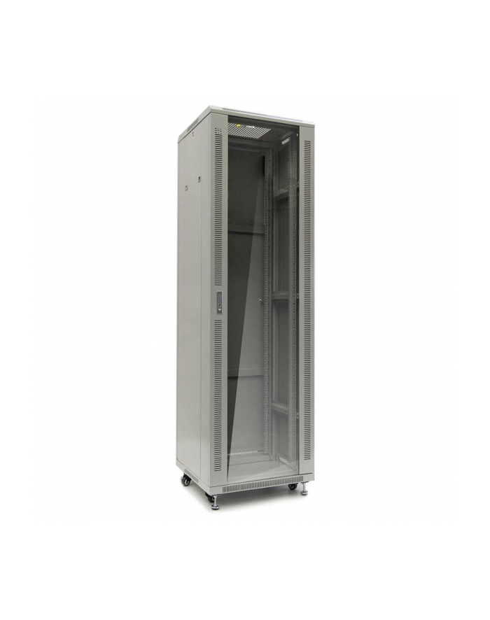 Netrack szafa serwerowa stojąca 32U/600x600mm (drzwi szklane)-szary ZŁOŻONA główny