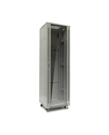 Netrack szafa serwerowa stojąca 42U/600x800mm (drzwi szklane)-szary ZŁOŻONA