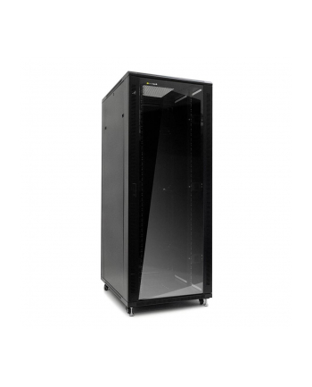 Netrack szafa serwerowa stojąca 42U/800x1200mm (drzwi szklane)-czarny ZŁOŻONA