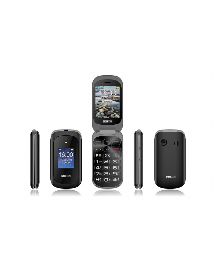 MaxCom MM825 , Telefon GSM, Telefon Komórkowy Dla Seniora, Czarny główny