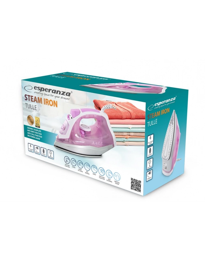 ESPERANZA EHI004 TULLE CERAMIC - ŻELAZKO PAROWE 2400W główny