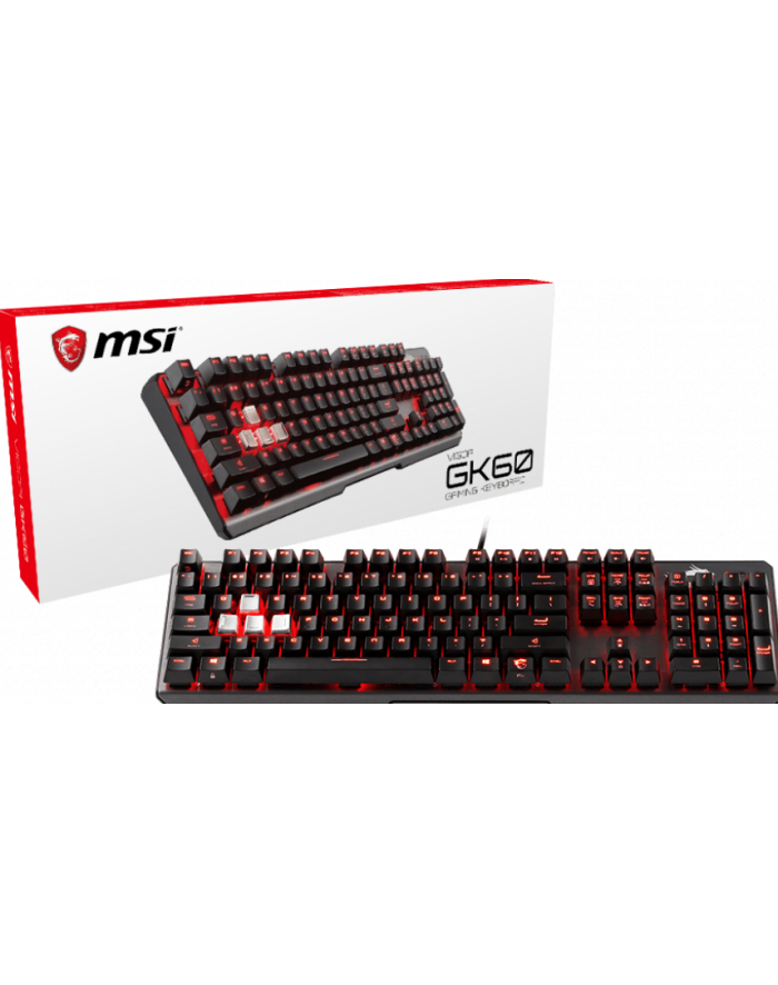 MSI Gaming Keyboard Vigor GK60 CR US (Cherry MX Red) główny