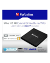 Verbatim Ultra HD 4K External Slimline Blu-ray Writer USB 3.1 with USB-C to A - nr 10
