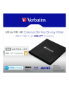 Verbatim Ultra HD 4K External Slimline Blu-ray Writer USB 3.1 with USB-C to A - nr 12