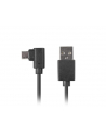 Lanberg kabel USB Micro-B(M)->A(M) 2.0 Kątowy Lewo/Prawo Easy-USB 1.8m Czarny - nr 2
