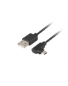 Lanberg kabel USB Micro-B(M)->A(M) 2.0 Kątowy Lewo/Prawo Easy-USB 1.8m Czarny - nr 3