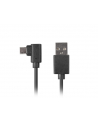 Lanberg kabel USB Micro-B(M)->A(M) 2.0 Kątowy Lewo/Prawo Easy-USB 1.8m Czarny - nr 4
