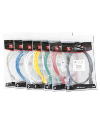 techly pro TechlyPro Kabel sieciowy patch cord RJ45 Cat6 U/UTP 1,5m biały 100% miedź