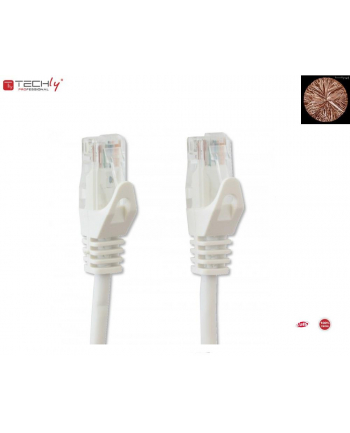 techly pro TechlyPro Kabel sieciowy patch cord RJ45 Cat6 U/UTP 1,5m biały 100% miedź