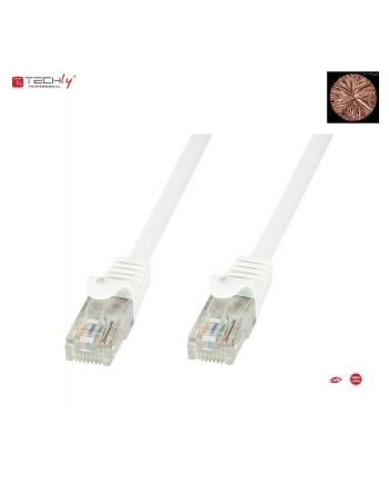 techly pro TechlyPro Kabel sieciowy patch cord RJ45 Cat6 U/UTP 15m biały 100% miedź