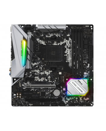 ASRock B450 STEEL LEGEND, AM4, DDR4 3533+, 6 SATA3, HDMI, DP, USB3.1