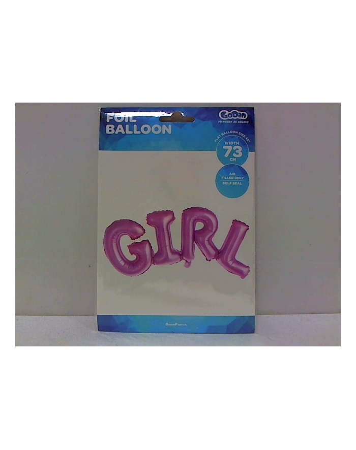 godan Balon foliowy Napis GIRL różowy 73cm BN-AGIR     . główny