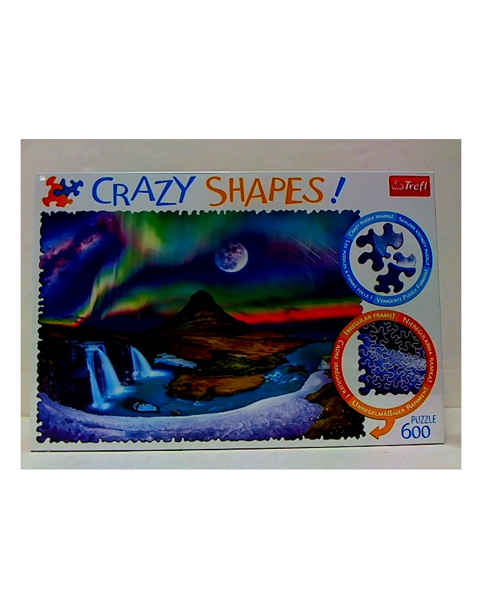 trefl Puzzle 600 Crazy Shapes ZORZA NAD ISLANDIĄ 11114. główny