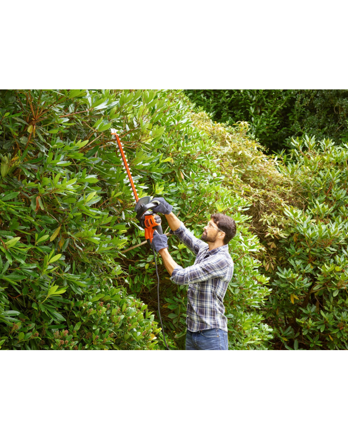 black+decker Black & Decker Przycinarka BEHTS451 - pomarańczowy / kolor: czarny główny