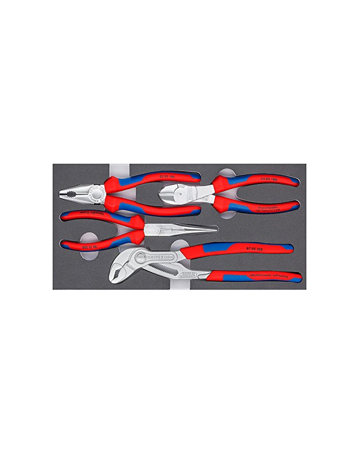 Knipex Basic Chrom 002001V17 - 4-parts set główny