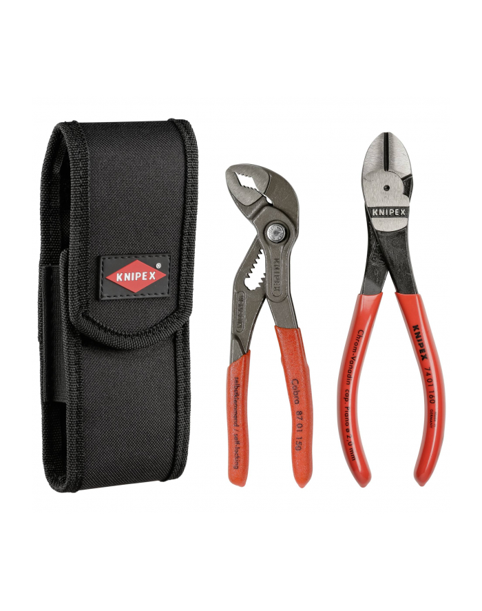 Knipex 002072V02 - czerwony / czarny, w etui, 2-części zestaw główny