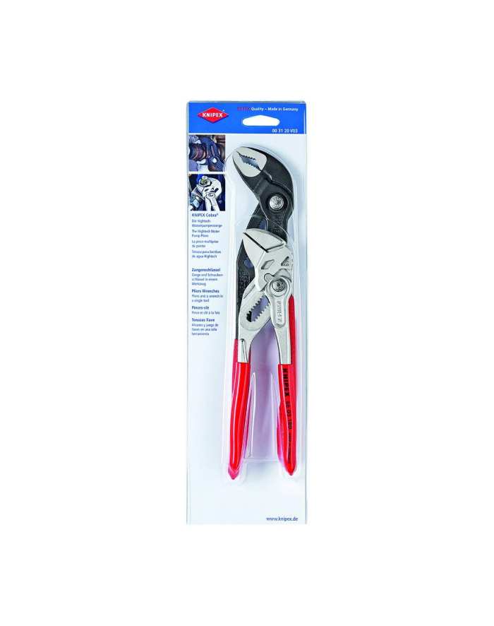 Knipex komplet 003120V03 - czerwony / czarny, 2-części zestaw główny