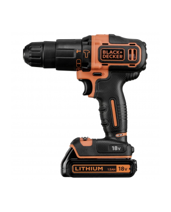 black+decker Black&Decker BDCHD18KB - kolor: czarny / pomarańczowy - case, 2x Li-Ion battery 1.5Ah