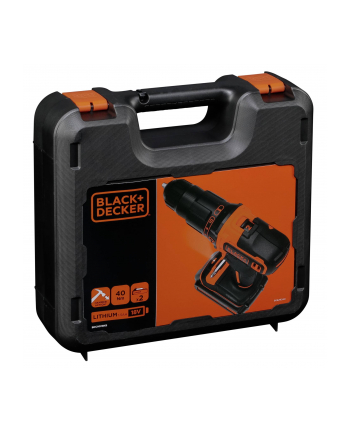 black+decker Black&Decker BDCHD18KB - kolor: czarny / pomarańczowy - case, 2x Li-Ion battery 1.5Ah