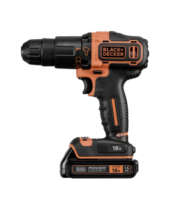 black+decker Black&Decker BDCHD18K - kolor: czarny / pomarańczowy - case, Li-ion battery 1.5Ah