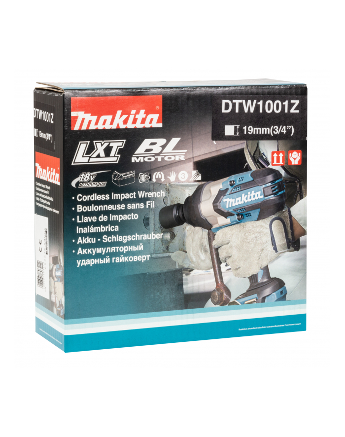 Makita DTW1001Z - niebieski / kolor: czarny - without battery and charger główny