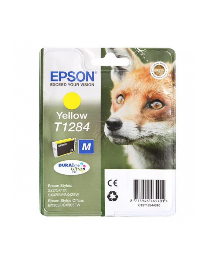 Tusz EPSON Stylus S22/SX125/SX425W/BX305F T128 - yellow główny