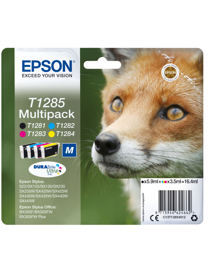 Tusz Epson T128 Multi Pack | Stylus S22/SX125/SX425W/BX305F główny