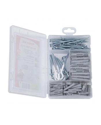 Fischer Meister-Box UX ze śrubami i hakami - kołki - 118- części