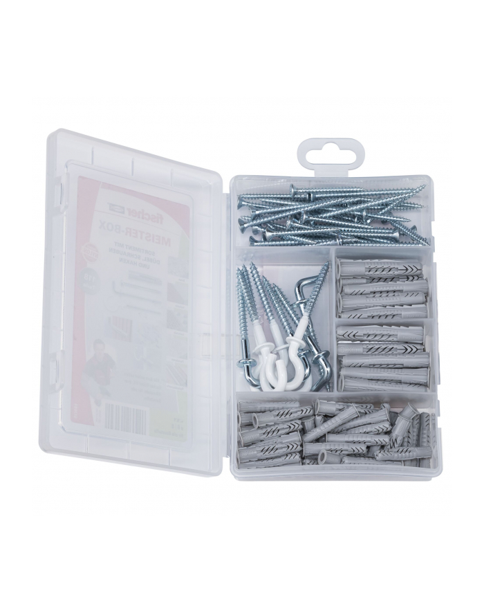 Fischer Meister-Box UX ze śrubami i hakami - kołki - 118- części główny