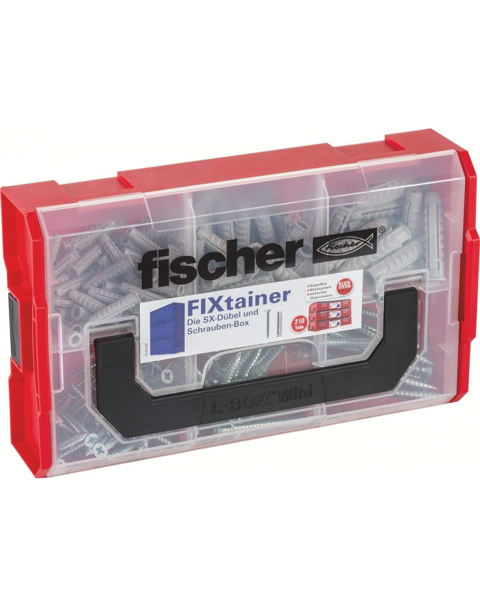 Fischer FIXtainer SX kołek rozporowy i śrubowy - ze śrubami - 210 części główny