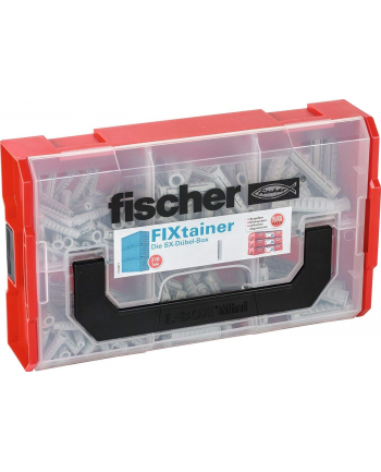 Fischer FIXtainer - SX Dowel Box - jasnoszary - 210 części