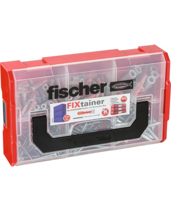Fischer FIXtainer -DUOPOWER plus śruba - kołek - jasnoszary / czerwony - 210 części