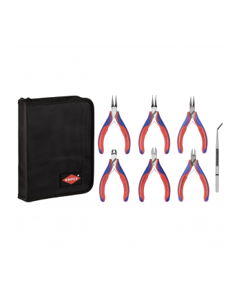 Knipex Elektroniczne Szczypce zestaw 002016 - 7 części