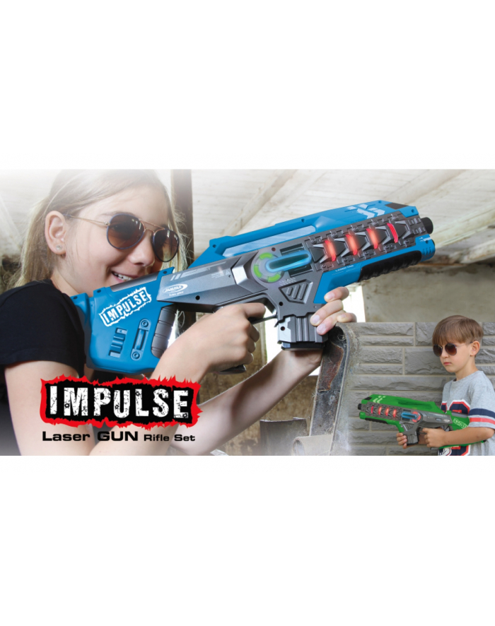 Jamara Impulse Laser Gun Rifle Set - niebieski/zielony główny