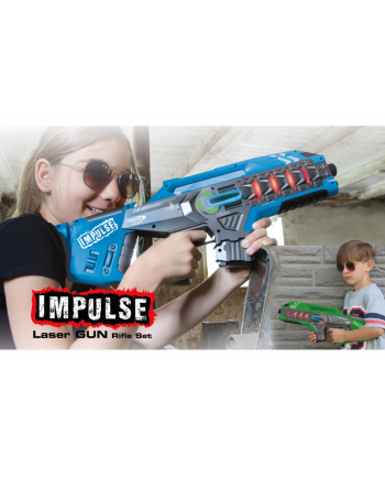 Jamara Impulse Laser Gun Rifle Set - niebieski/zielony