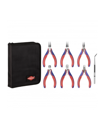 Knipex Elektroniczne Szczypce zestaw 002016 - 7 części