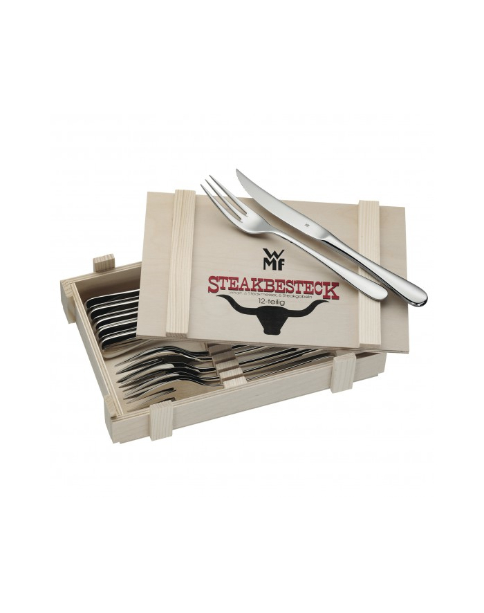 WMF consumer electric steak cutlery 12 pieces - in wooden box główny