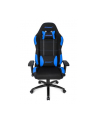 AKRacing Core EX - kolor: czarny - Fotel gamingowy/niebieski - nr 32
