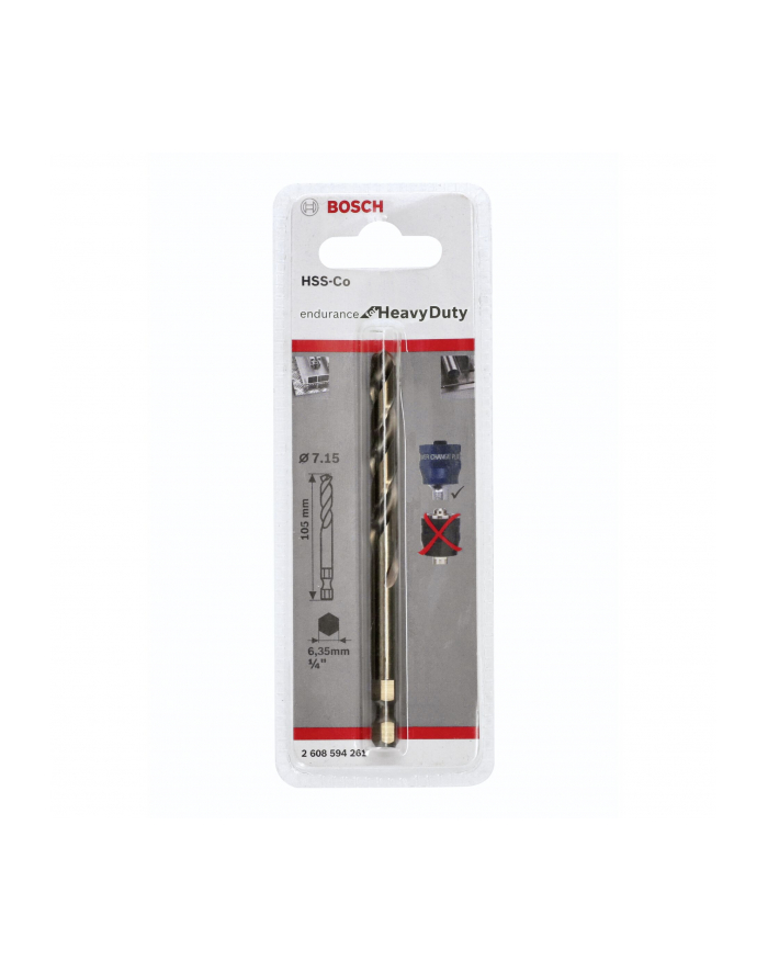 bosch powertools Bosch Center drill Plus HSS-C 7.15x105mm - 2608594261 główny